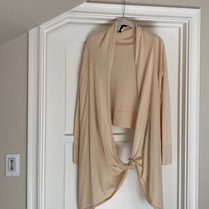 BCBG Silk & Cashmere wrap Cardigan